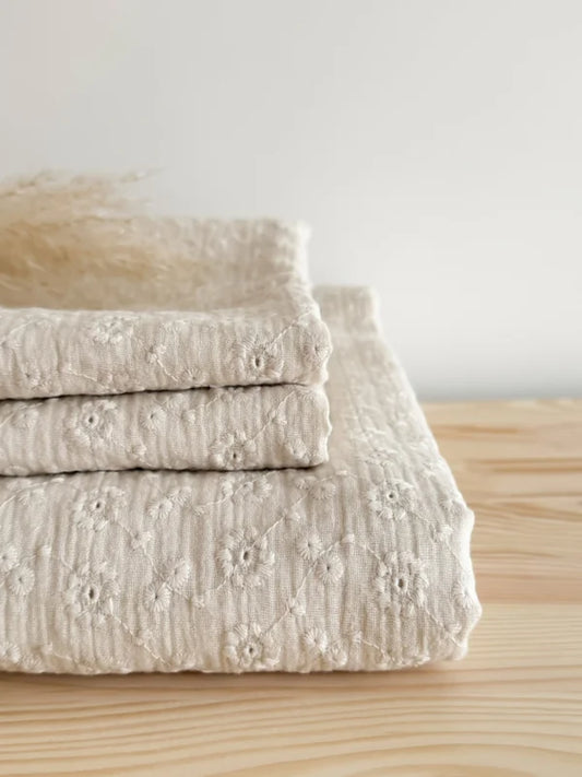 Hydrofiele doek XL Embroidery dandelions