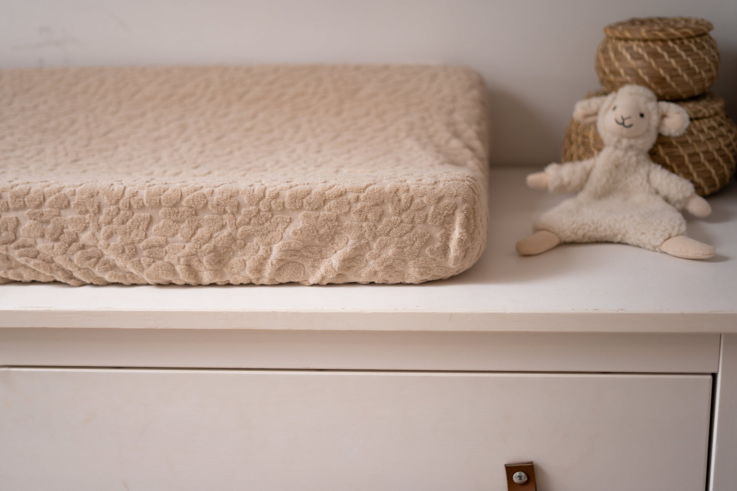 Aankleedkussenhoes Panterprint Beige (Badstof)