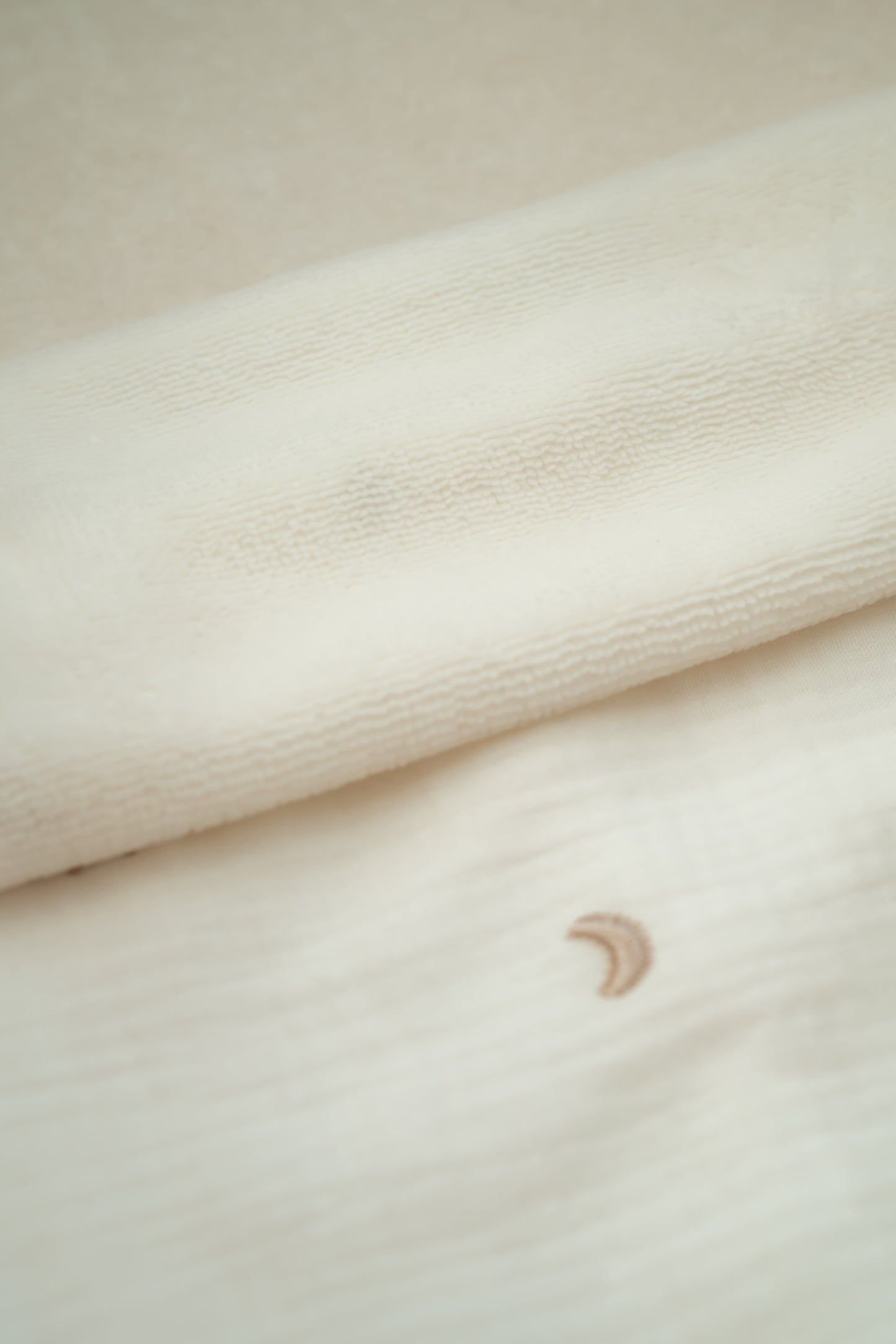 Wiegdeken Maan en sterren Ecru (bamboe)