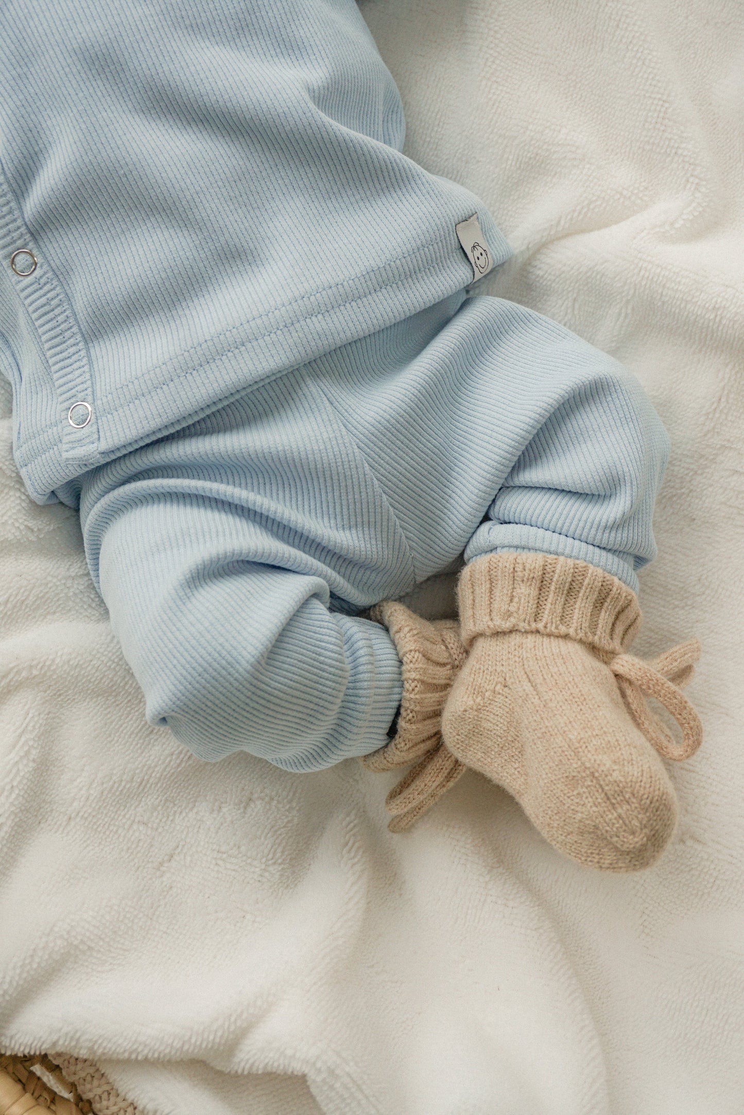 Broekje Lichtblauw (rib)