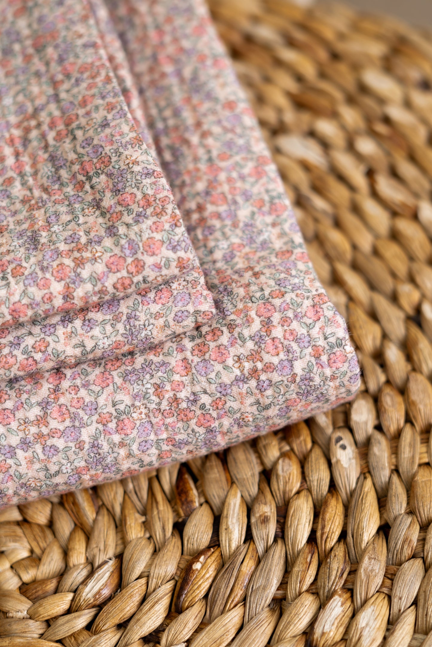 Hydrofiele doek Bloemen klei roze