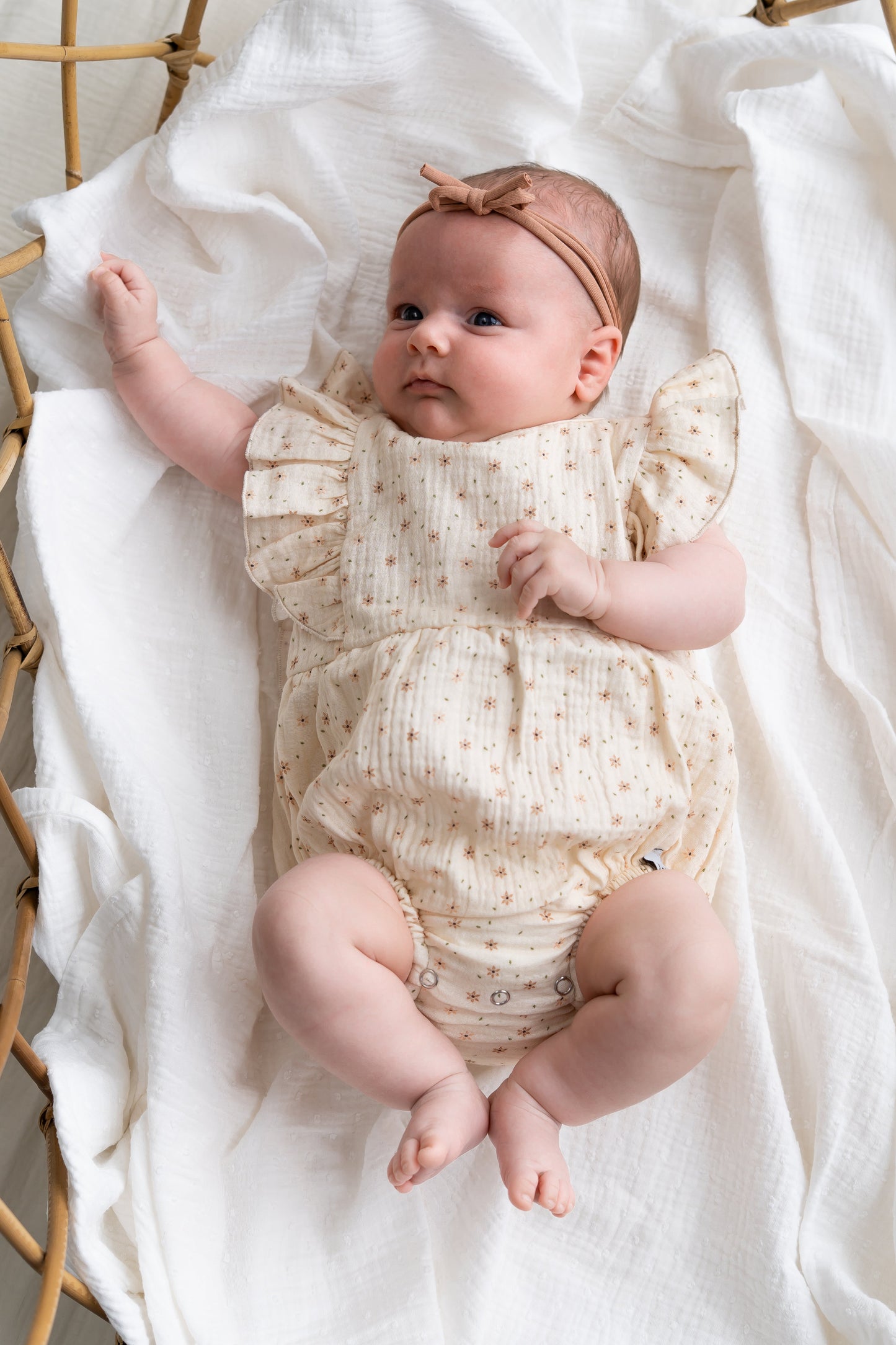 Romper ruffle zomer Starflower (hydrofiel)