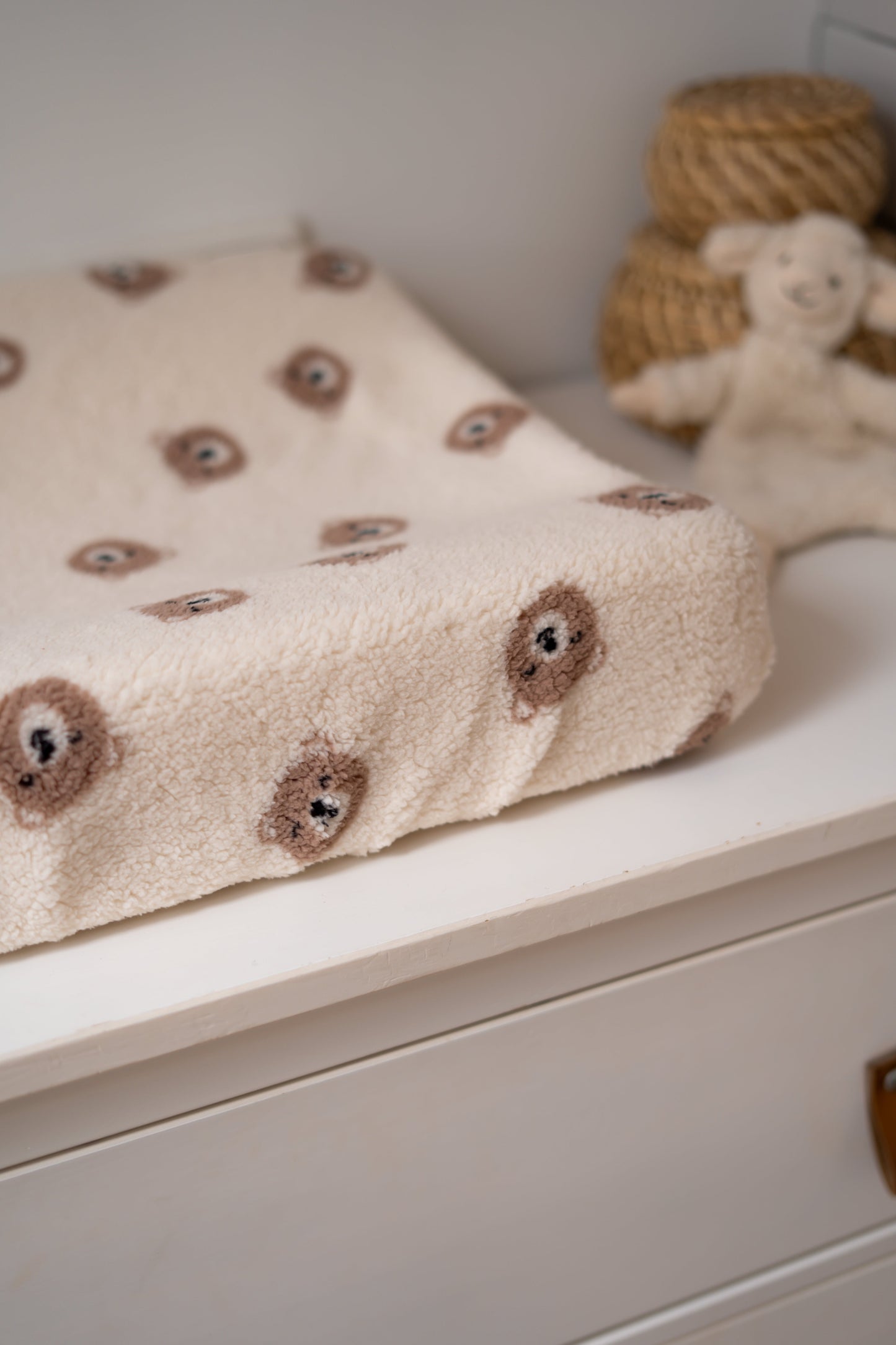 Aankleedkussenhoes Beertjes (teddy)