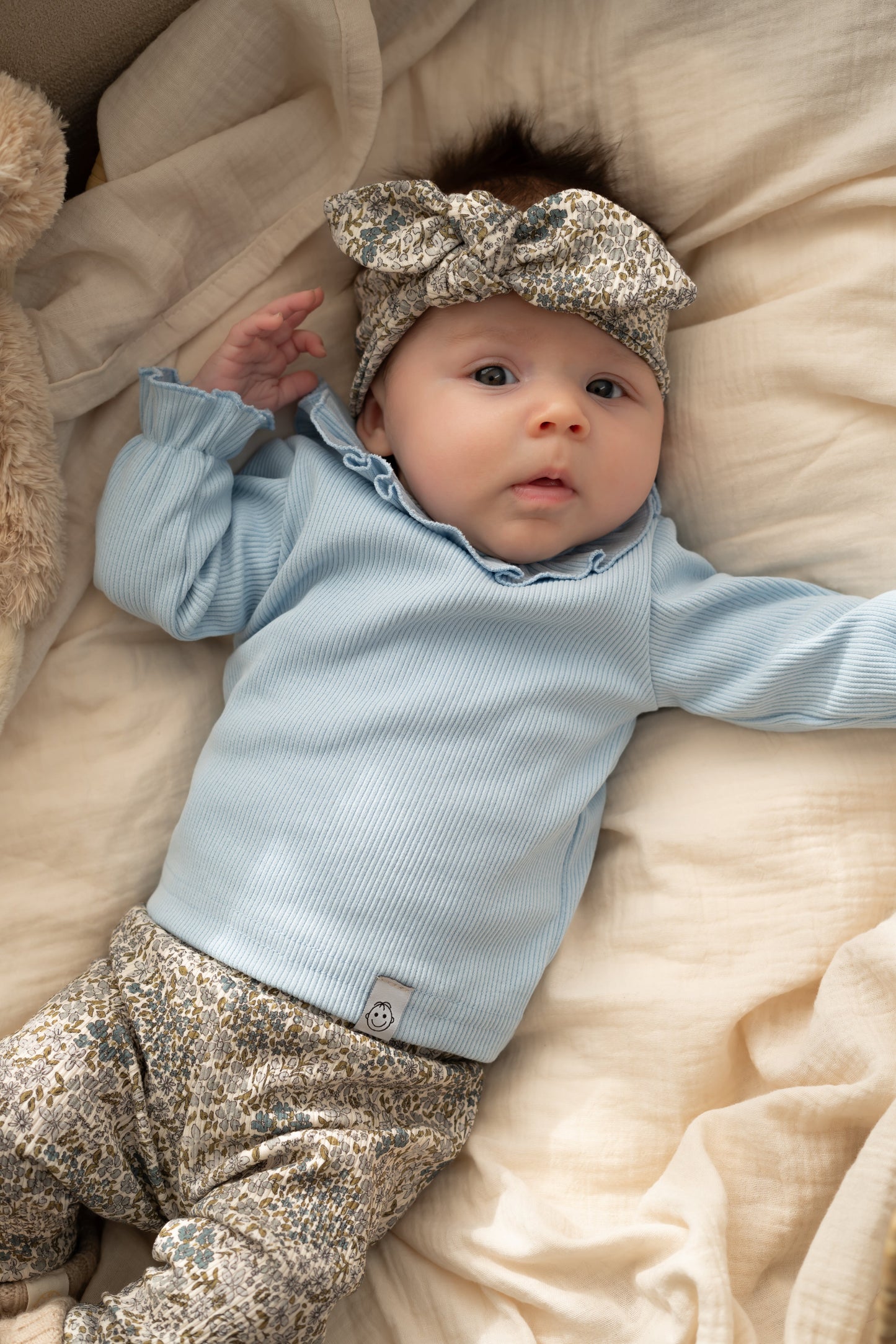 Baby shirt luxe Lichtblauw (rib)