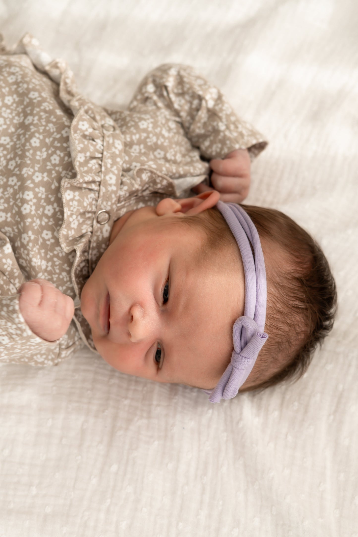 Haarbandje strik Pastel Lila