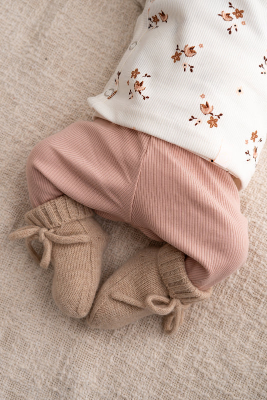 Broekje Zacht roze (rib)