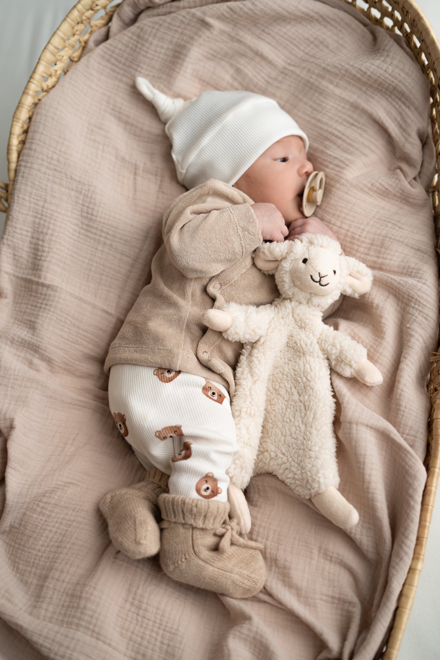 Overslagshirtje Beige (badstof)