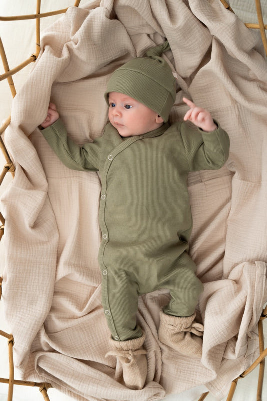 Boxpakje Olijfgroen (rib)