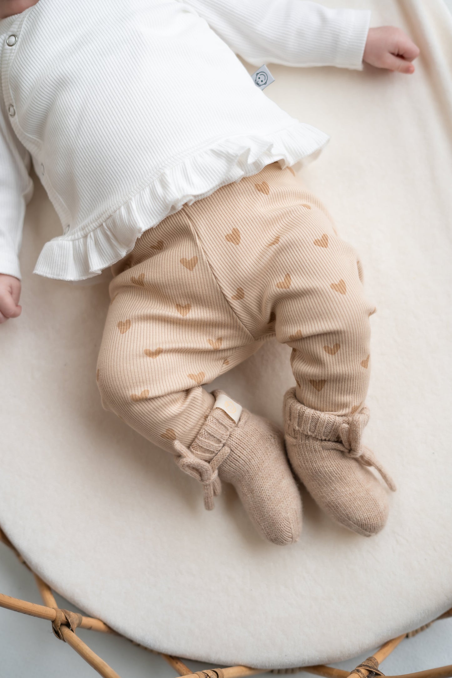 Babysokjes Beige (Merinowol)