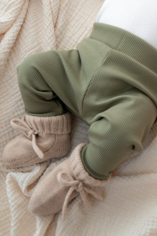 Broekje Olijfgroen (rib)