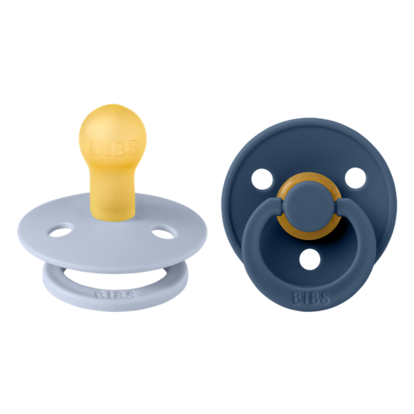 Fopspeen BIBS Dusty blue/ Steel blue (2-pak)