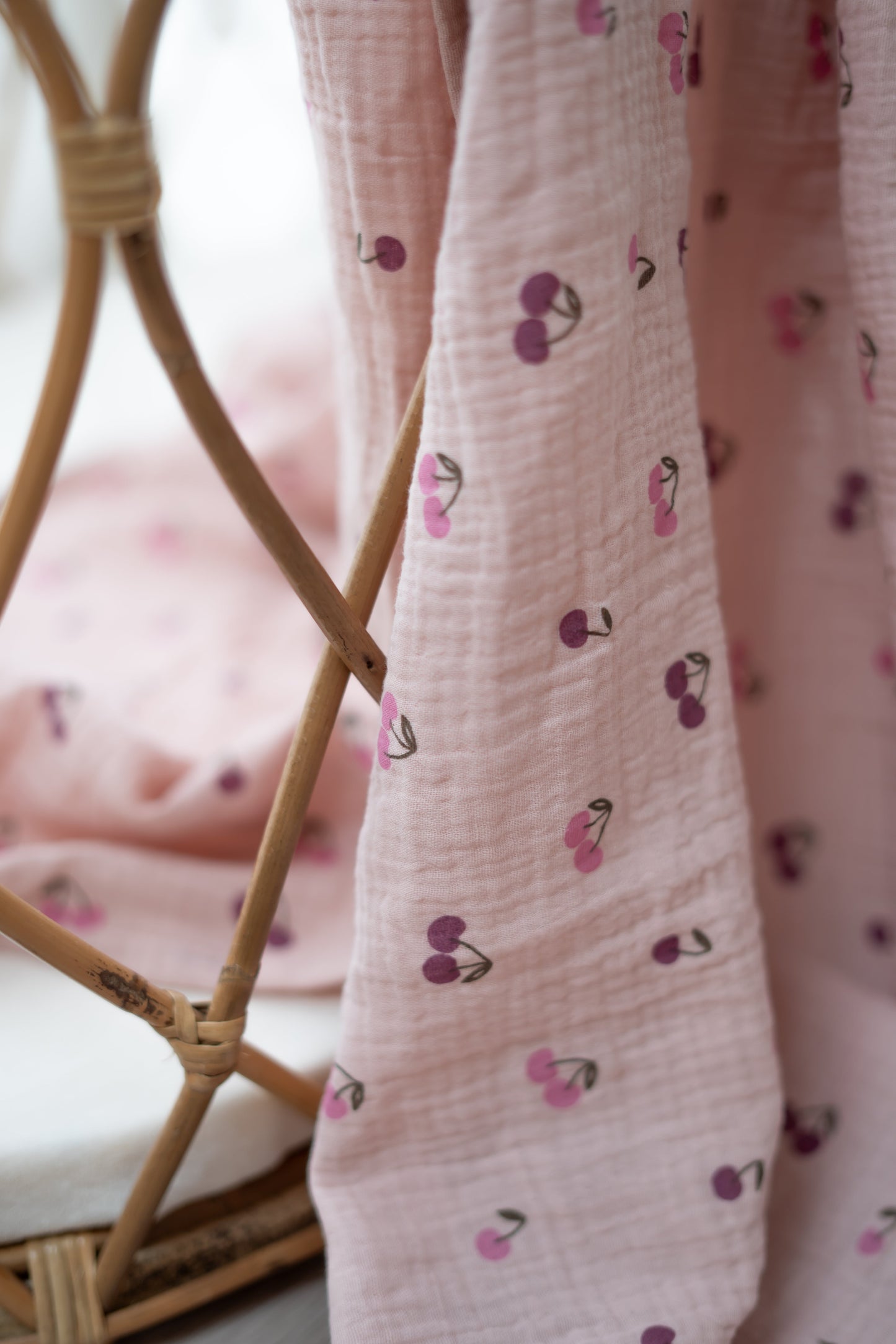 Hydrofiele doek XL Kersen roze