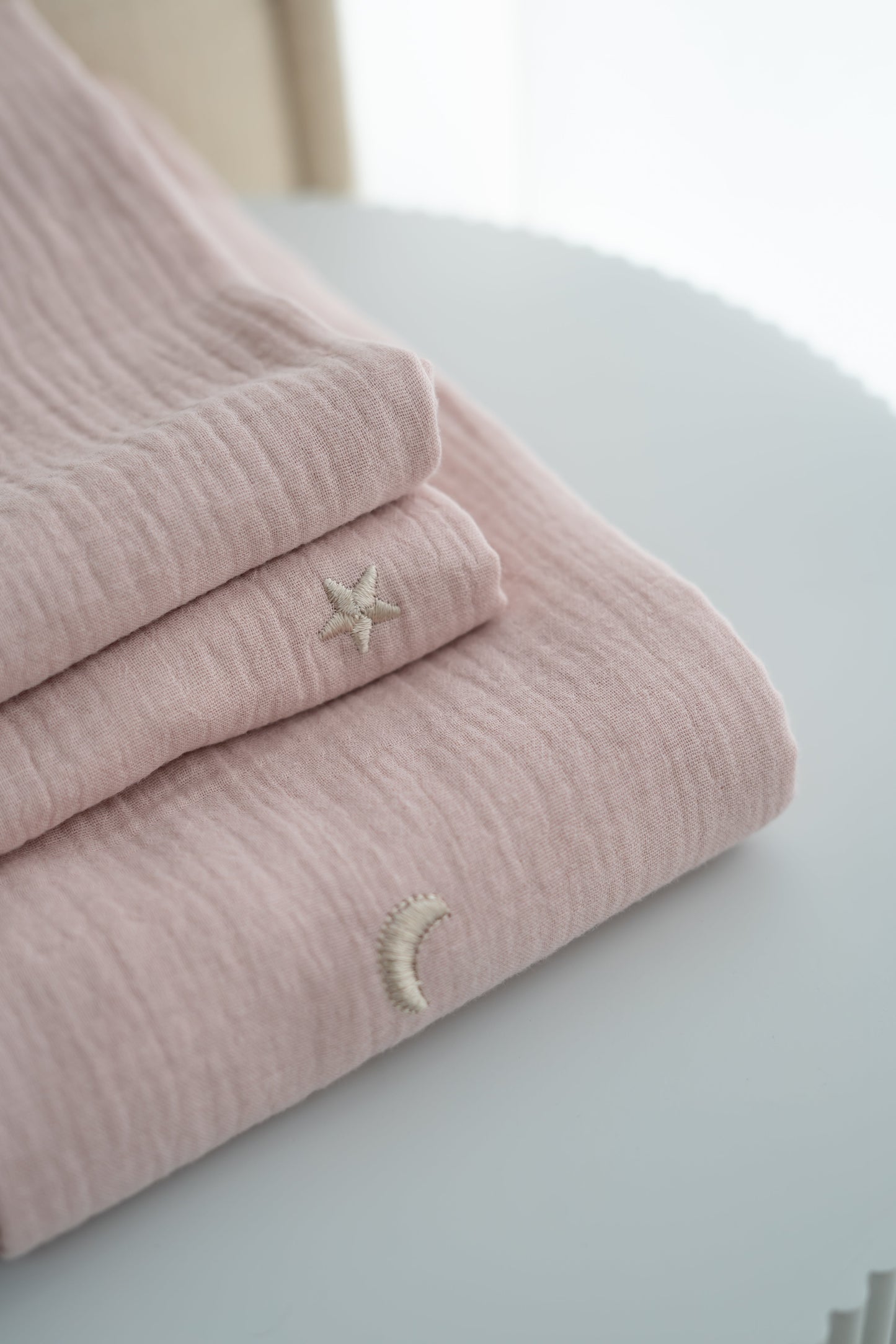 Hydrofiele doek Maan en sterren Roze