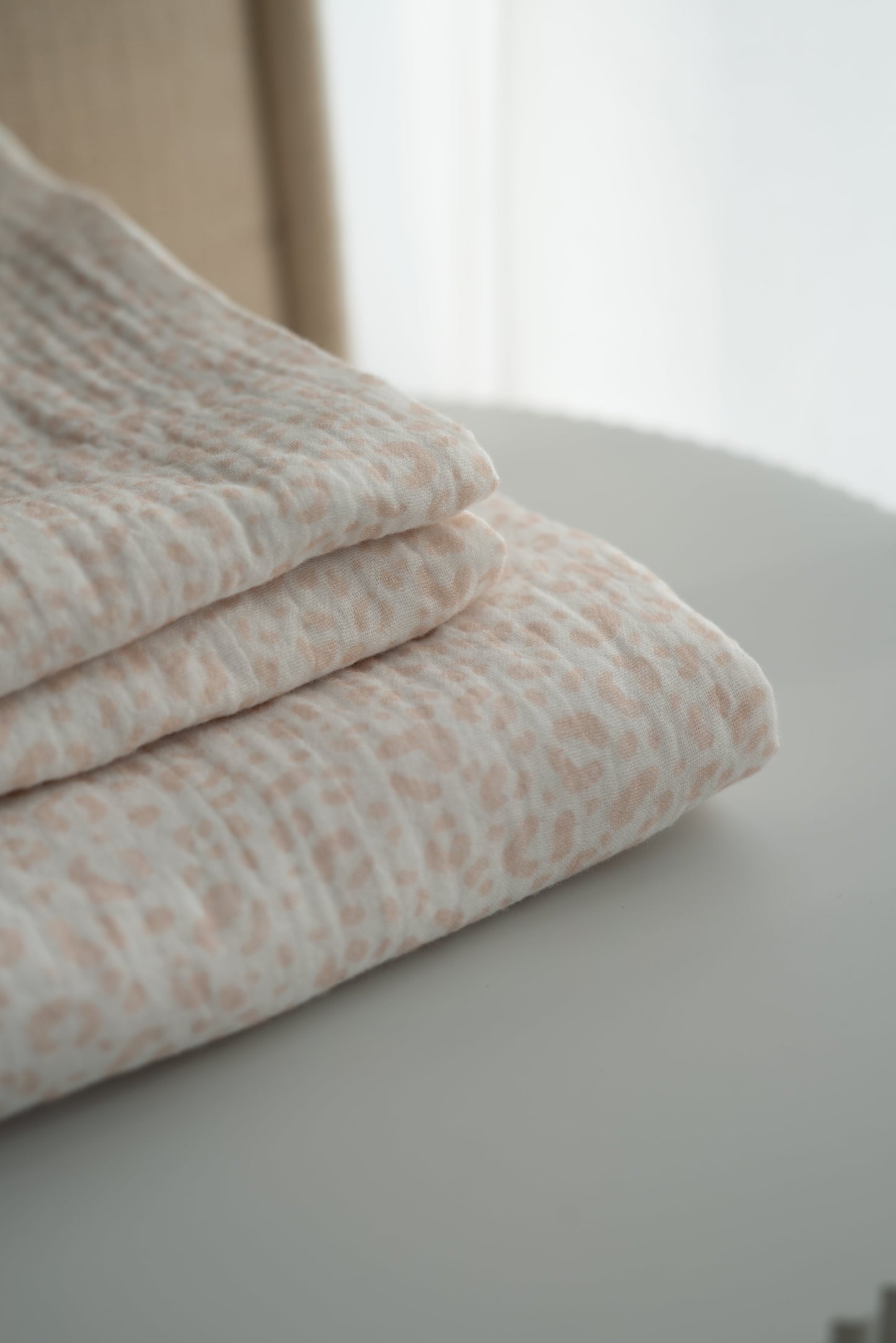 Hydrofiele doek Panterprint Ecru