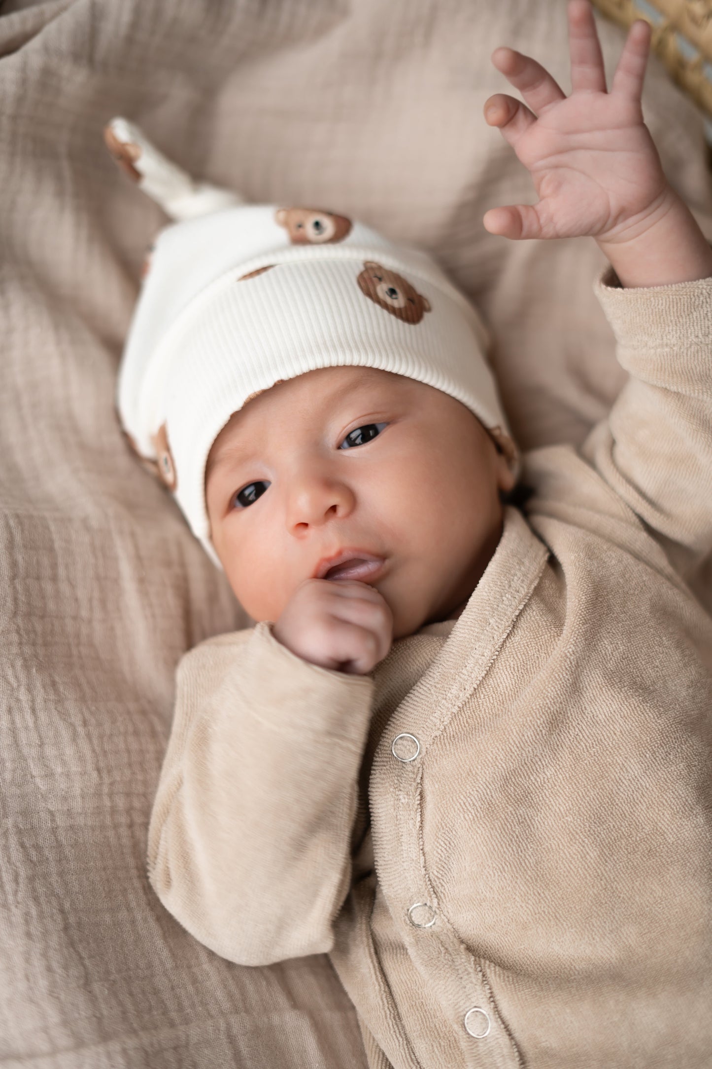 Overslagshirtje Beige (badstof)