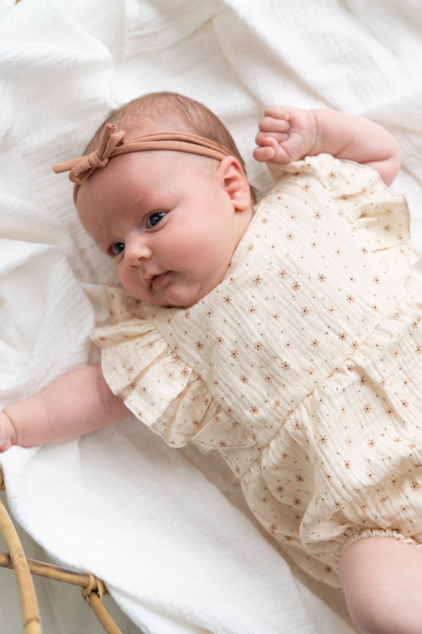 Romper ruffle zomer Starflower (hydrofiel)