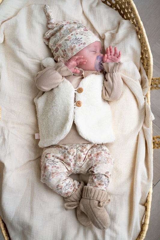 Newborn set Blossom broek + muts