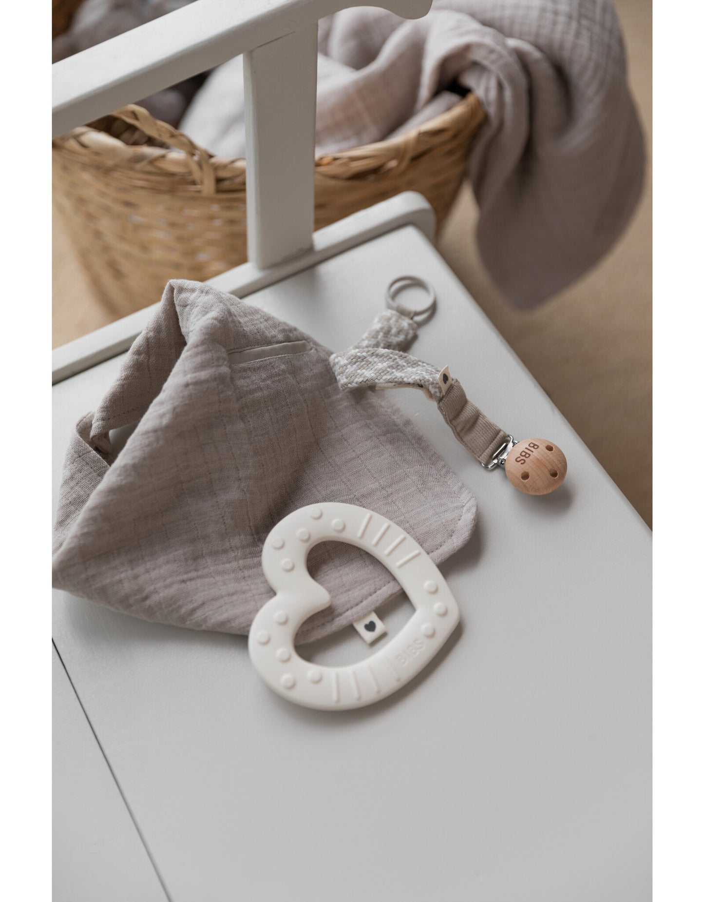 Speenkoord BIBS Blush/Ivory