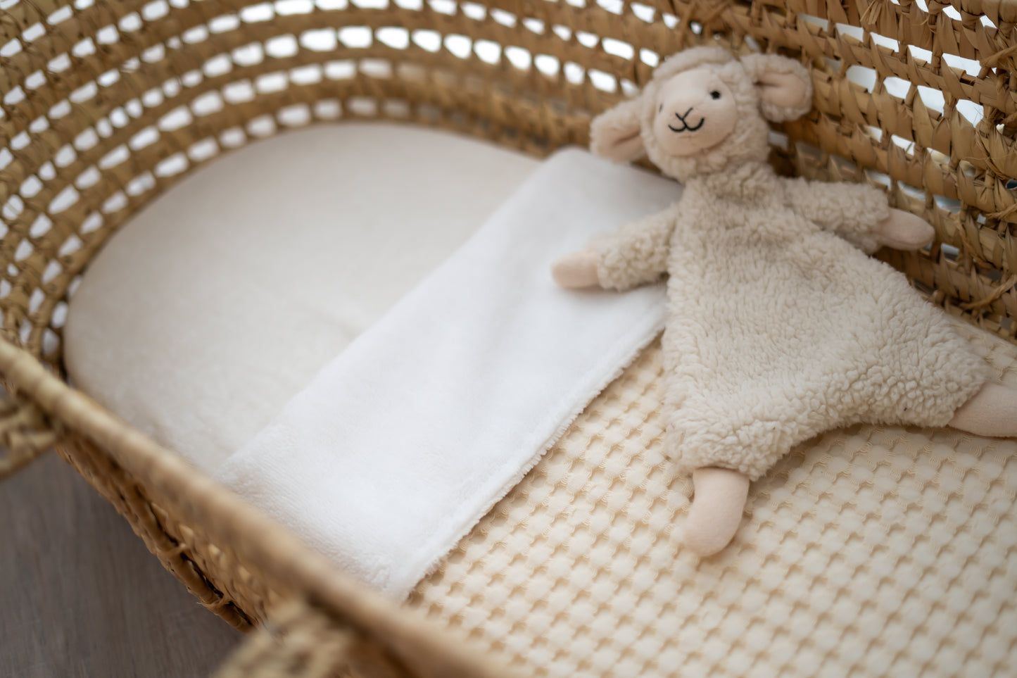 Wiegdeken Wafel Naturel (bamboe)