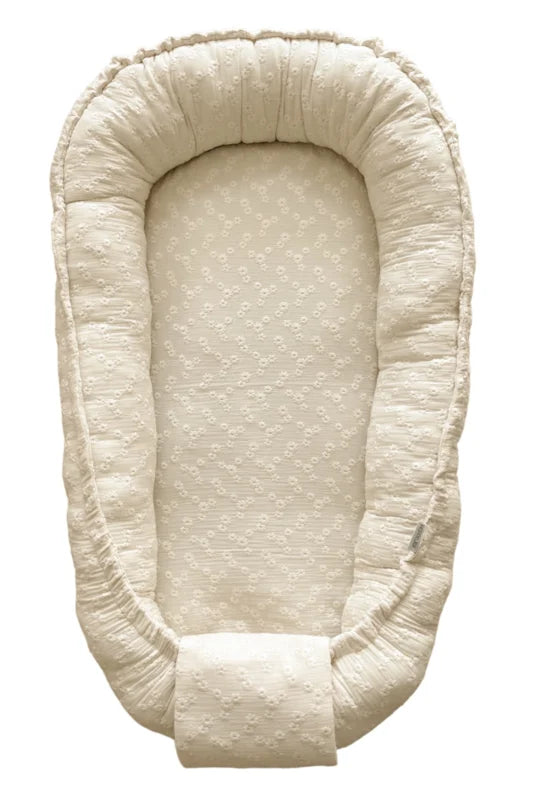 Babynestje Embroidery naturel (hydrofiel)