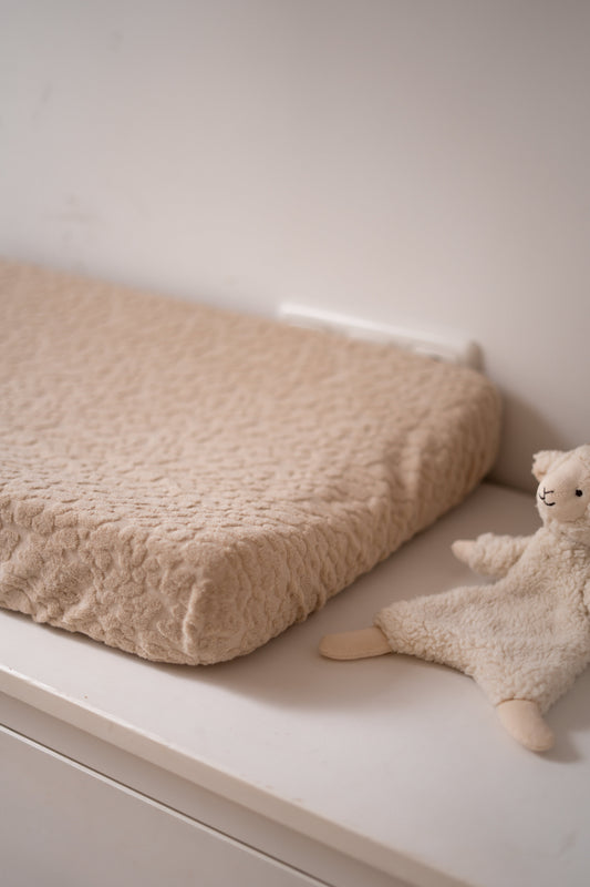 Aankleedkussenhoes Panterprint Beige (Badstof)