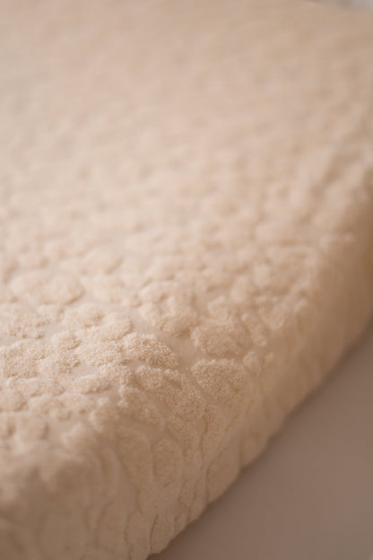 Aankleedkussenhoes Panterprint Naturel (Badstof)