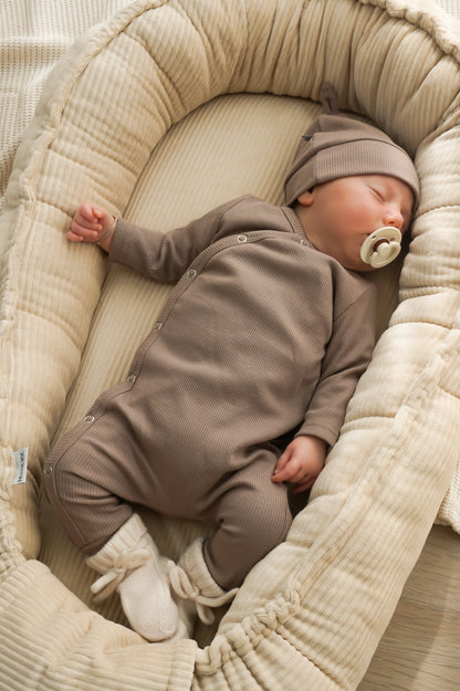 Boxpakje Taupe (rib)