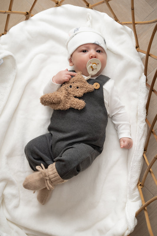 Tuinbroekje Donkergrijs (rib)