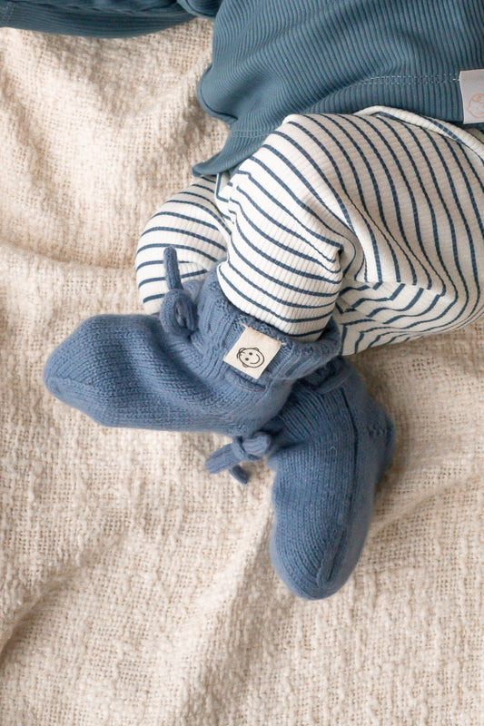 Babysokjes Blauw (Merinowol)
