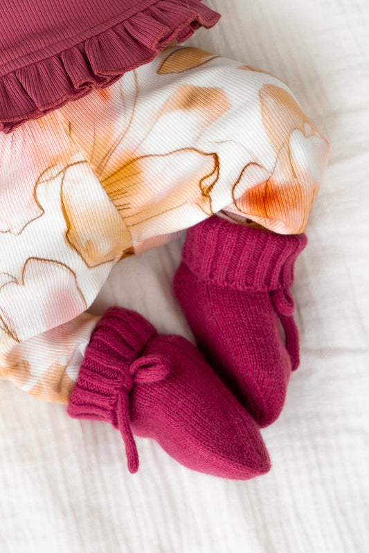 Babysokjes Roze (Merinowol)