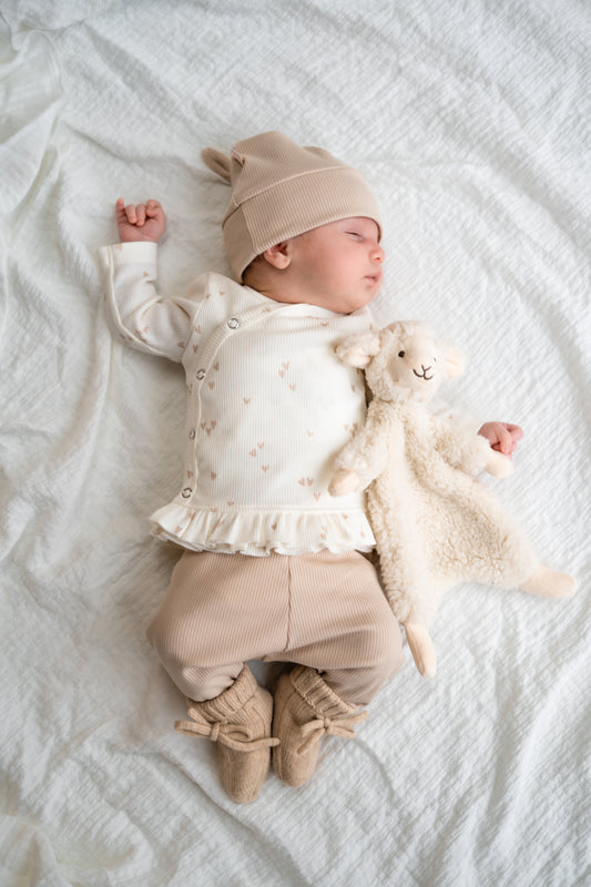 Prematuur broekje Beige (rib)
