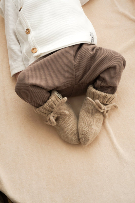 Broekje Taupe (rib)