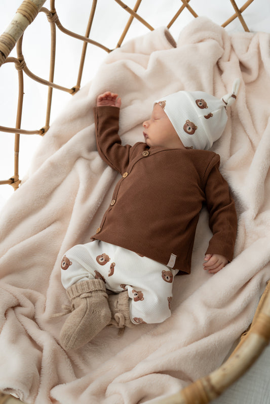 Overslagshirtje Bruin (rib)