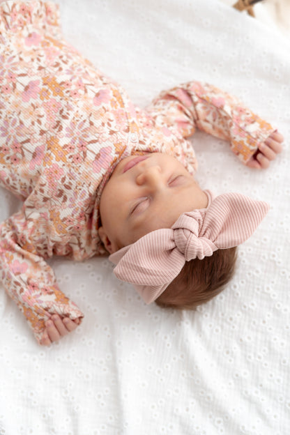 Overslagshirtje ruffle Pastel weidebloem (rib)