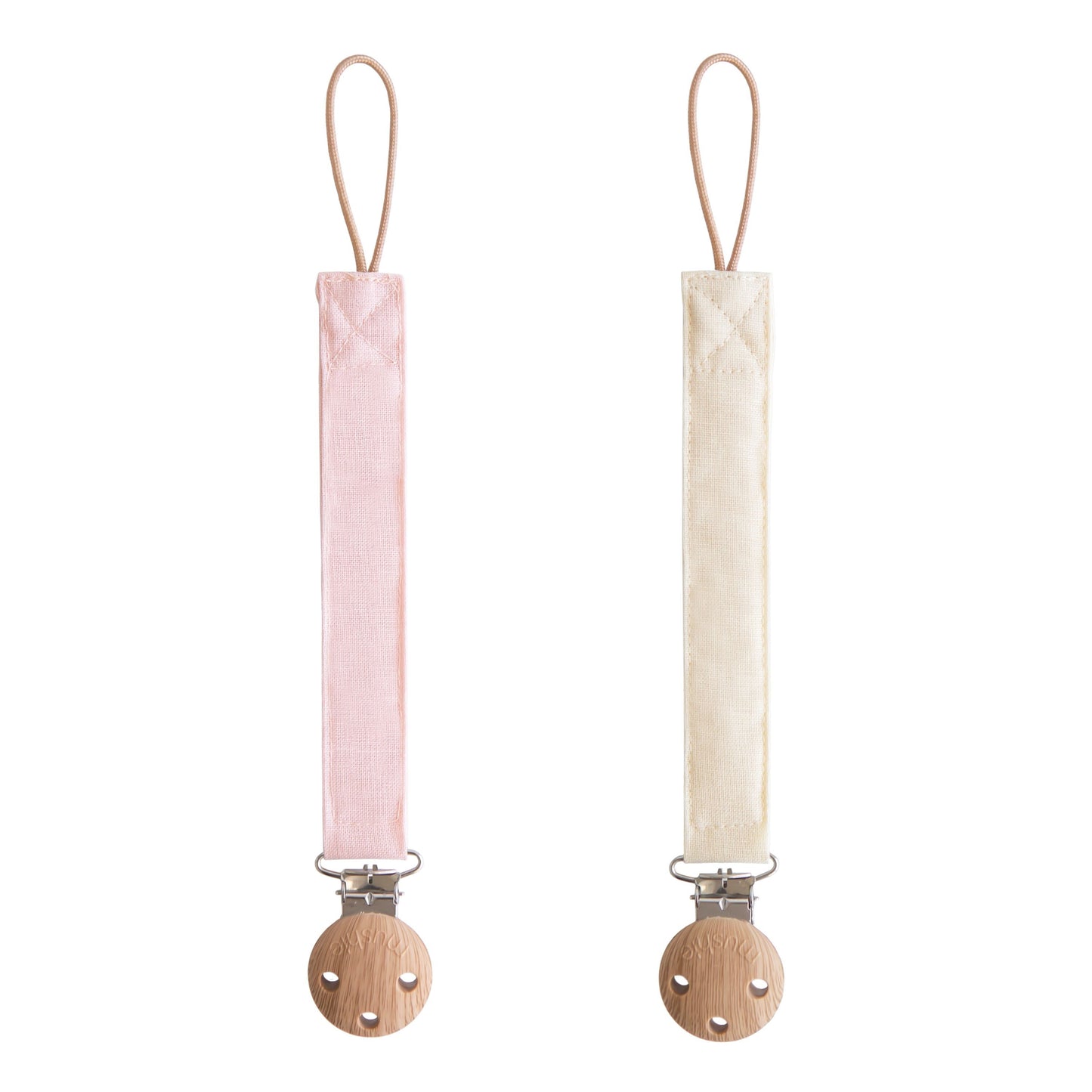 Speenkoorden linnen Blush/Cream