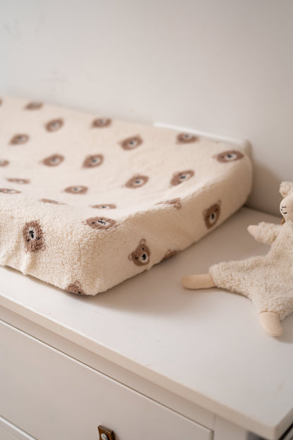 Aankleedkussenhoes Beertjes (teddy)