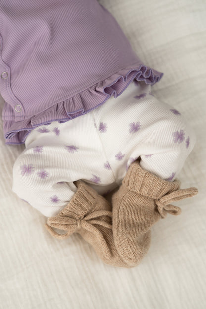 Overslagshirtje ruffle Lila paars (rib)