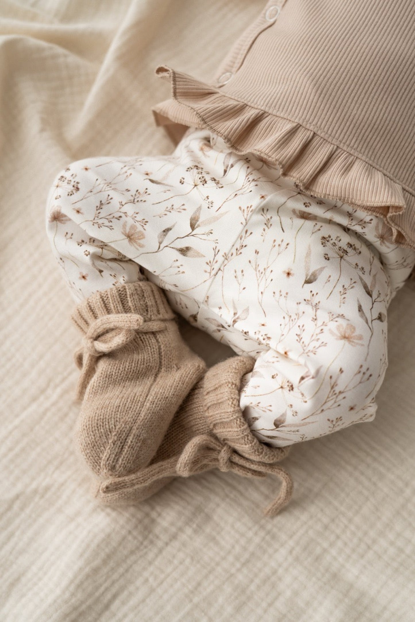 Newborn set Veldbloemen naturel