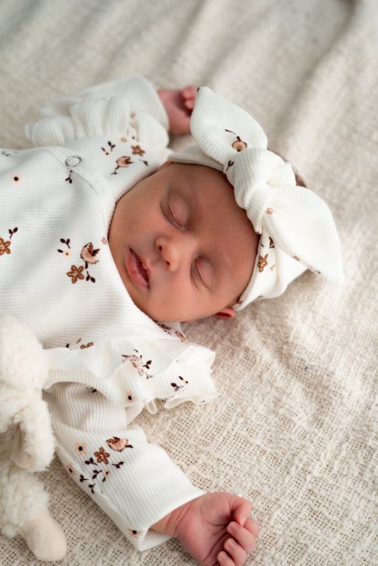 Haarbandje knoop Vogeltjes (rib)