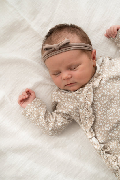 Haarbandje strik Taupe