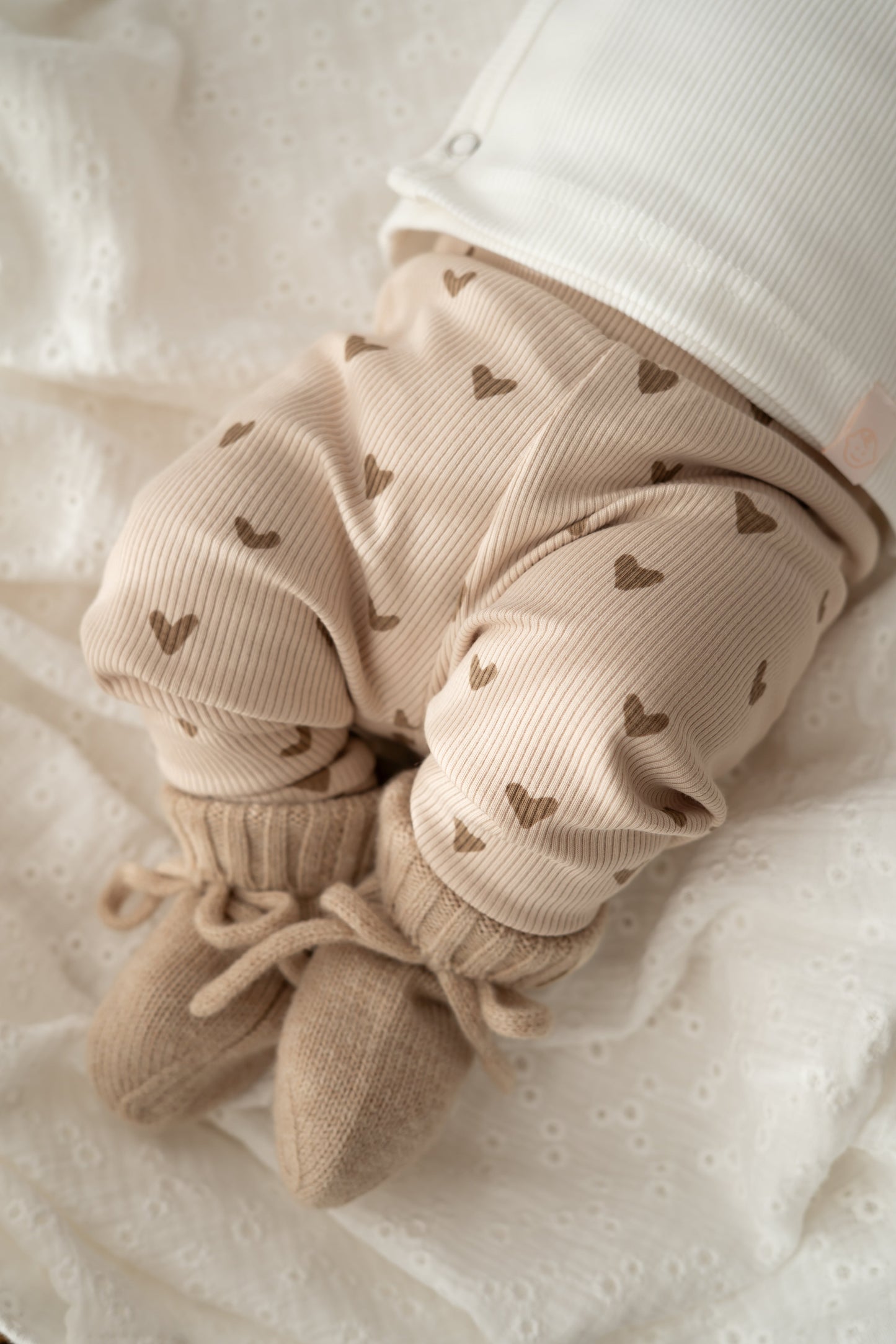 Broekje Hartjes naturel (rib)