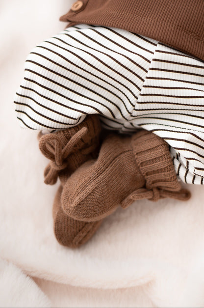 Broekje Streepjes Bruin (rib)