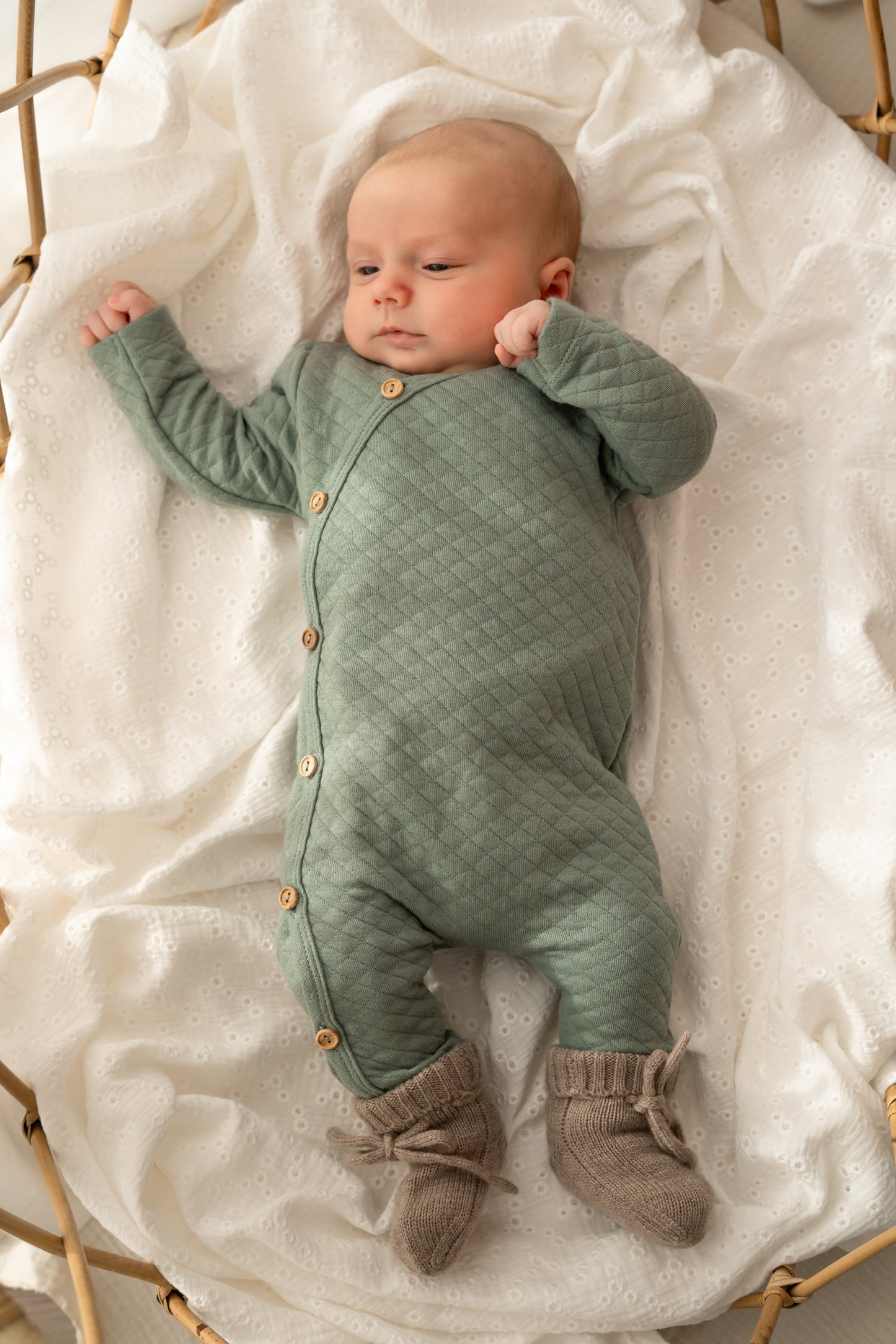 Boxpakje buttons Dusty groen (Quilt)