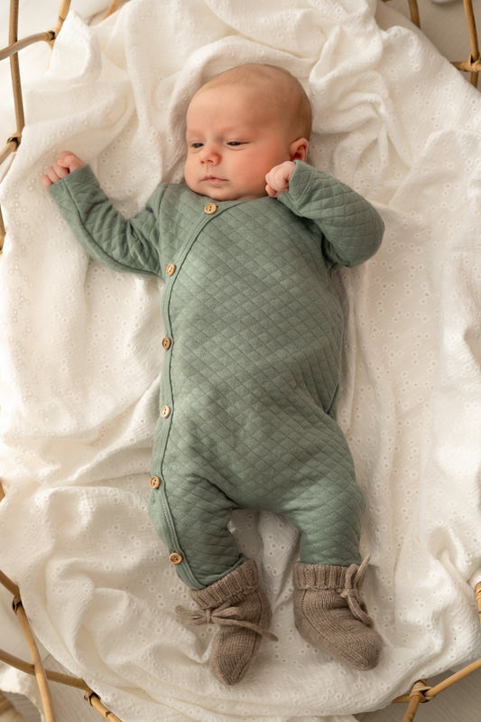 Boxpakje buttons Dusty groen (Quilt)