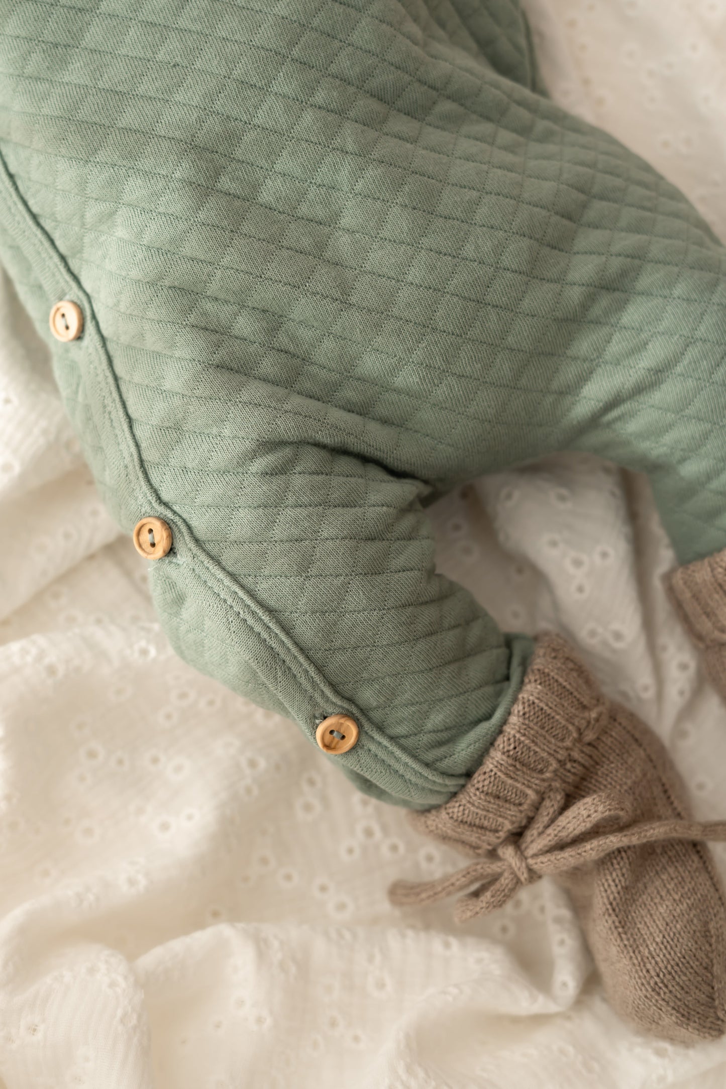 Boxpakje buttons Dusty groen (Quilt)