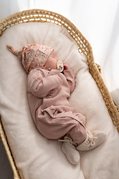 Boxpakje Ruffle Zacht roze (rib)