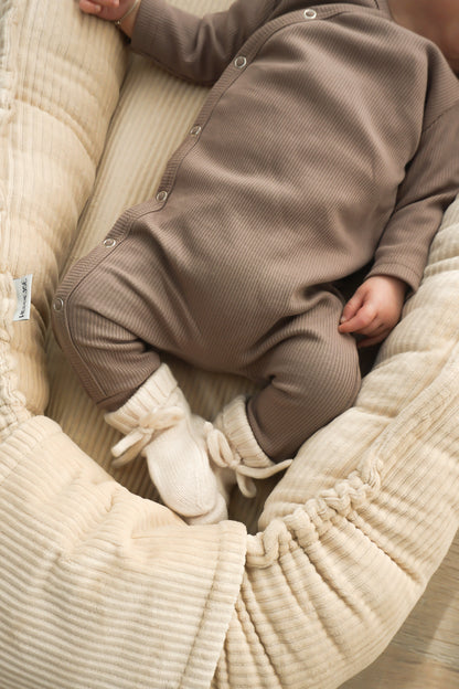 Boxpakje Taupe (rib)