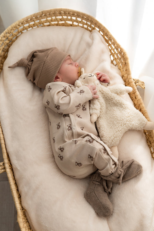 Boxpakje Teddyberen beige (rib)