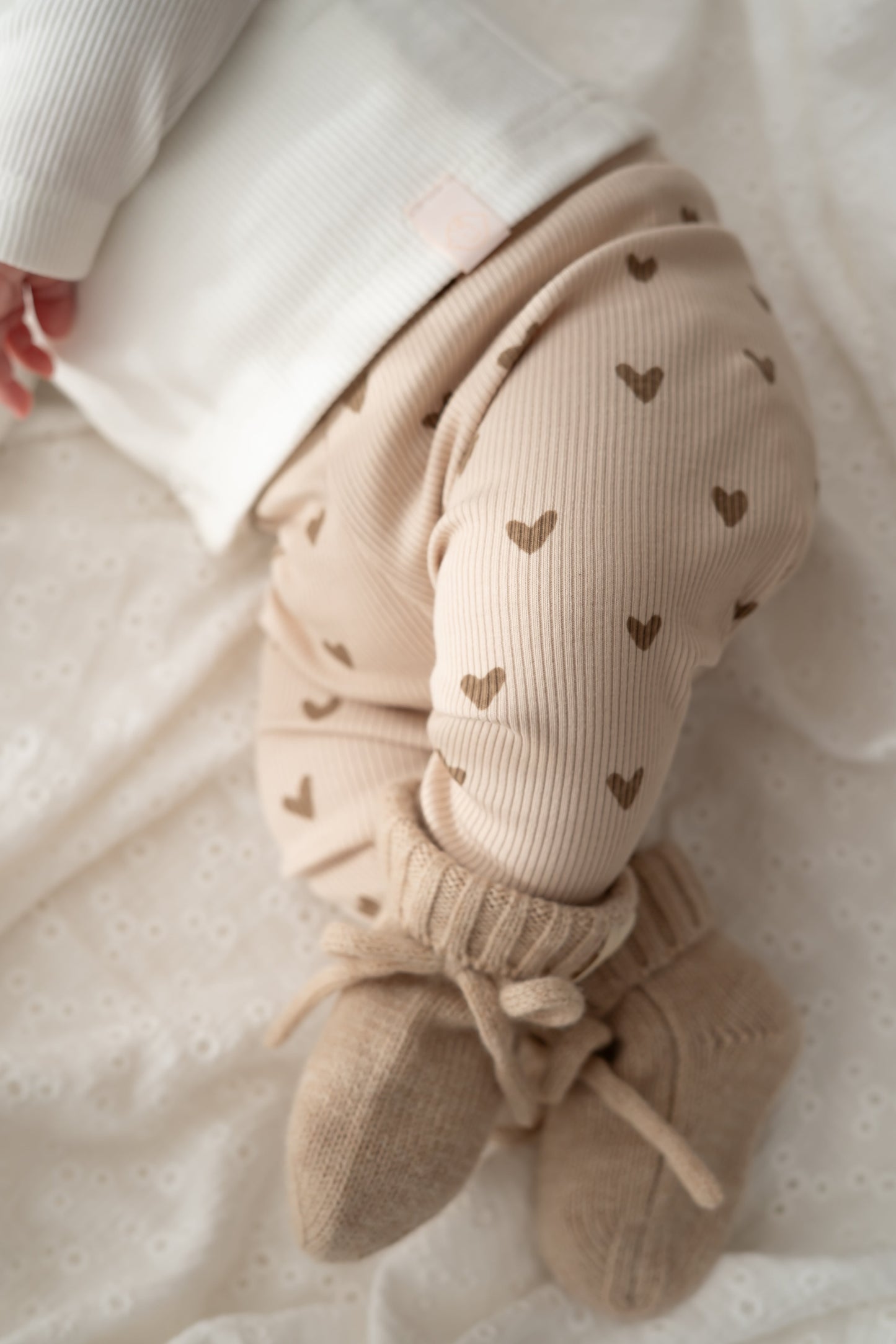 Broekje Hartjes naturel (rib)