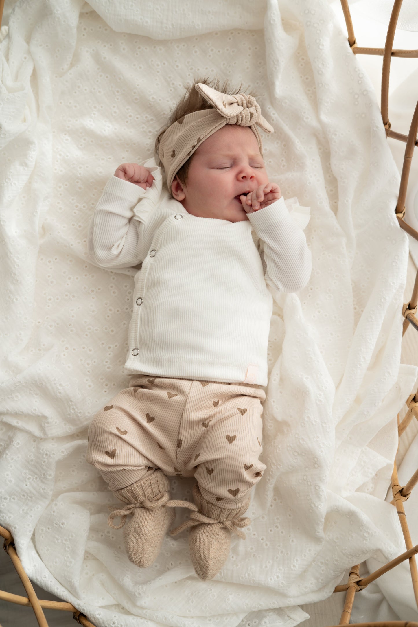 Broekje Hartjes naturel (rib)